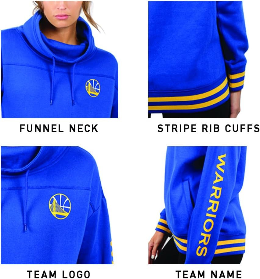 Women'S NBA Official Super Soft Pullover Hoodie Funnel Sweatshirt